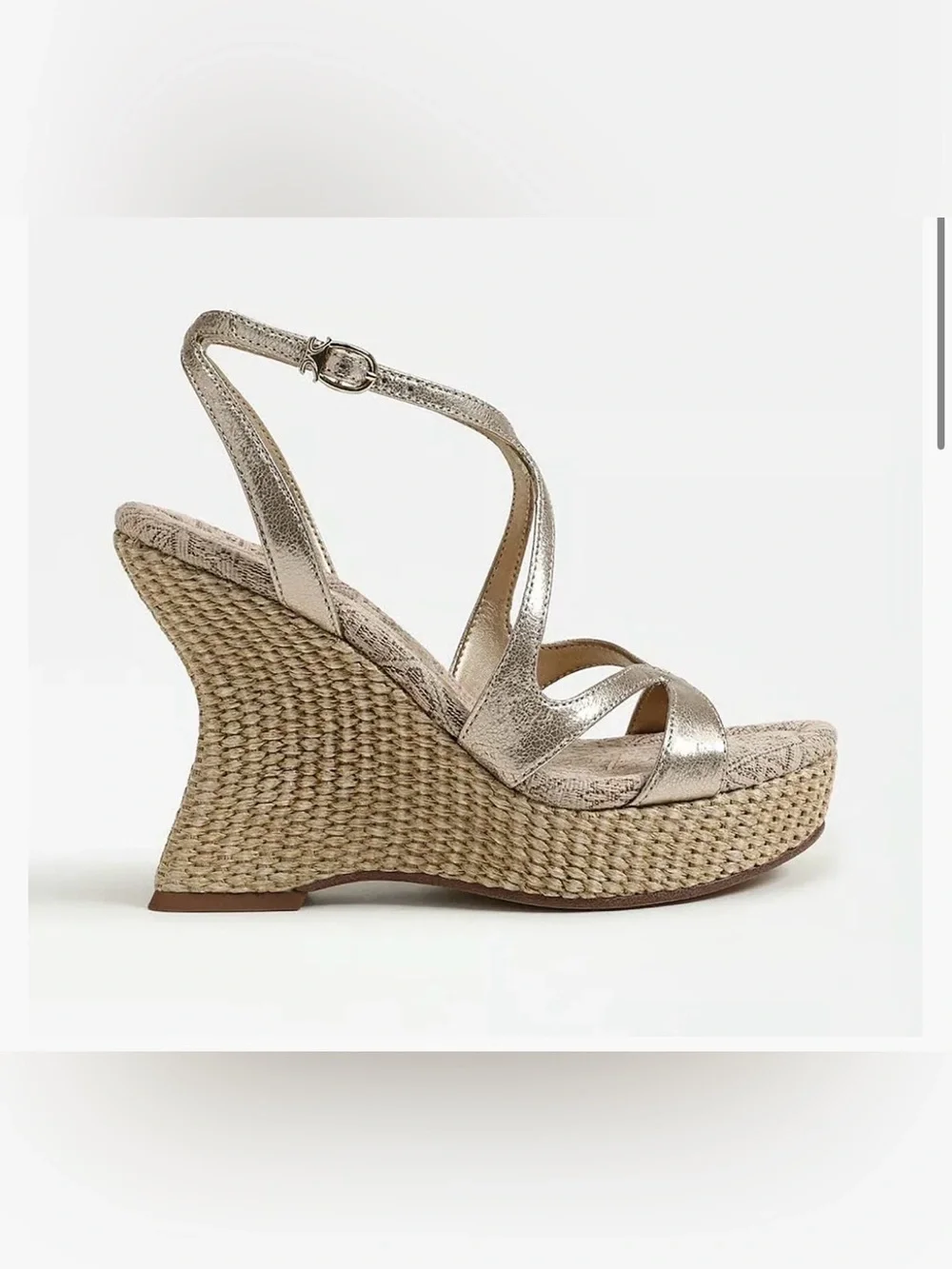 Circus by Sam Edelman Metallic Gold Strappy Wedge Sandal - Never Worn in Box!